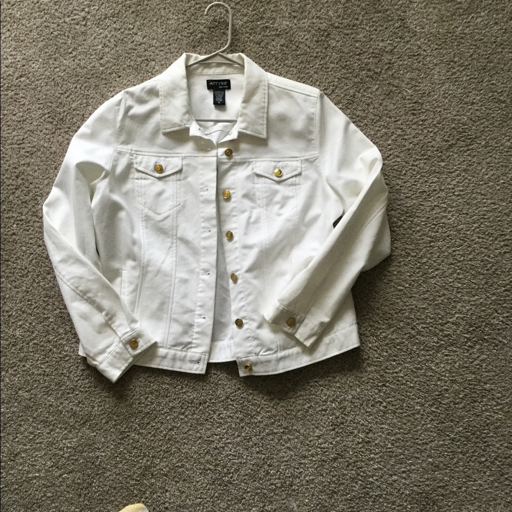 White linen jacket